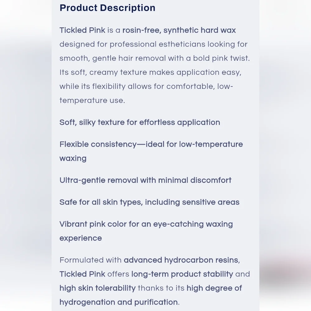 💥Sale💥Sexy Smooth Wax- Tickled Pink Premium Stripless Hard Wax - Picture 6 of 6